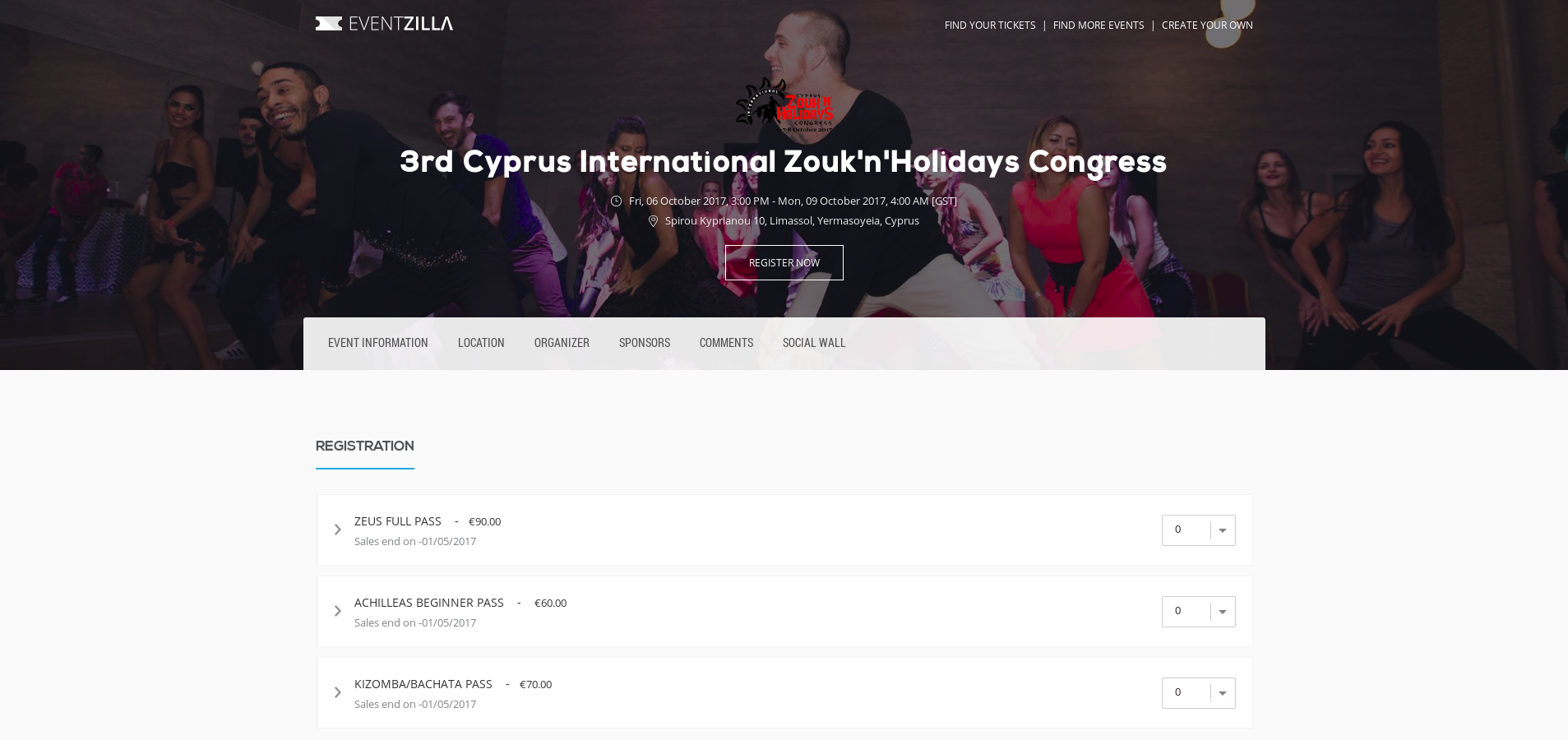 Registration to 3rd edition of Zouk’n’Holidays is open!